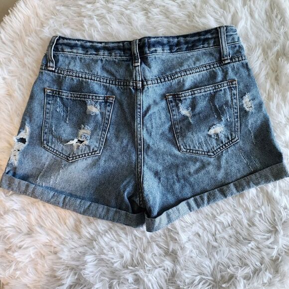 Blank Paige Distressed Denim Shorts - Picture 6 of 11